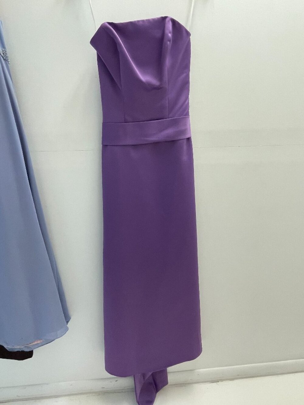 Eden Maids Purple Strapless Bridesmaids Size 4